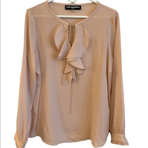 Karl Lagerfeld Tops - Karl Lagerfeld top | Long sleeves | blush color